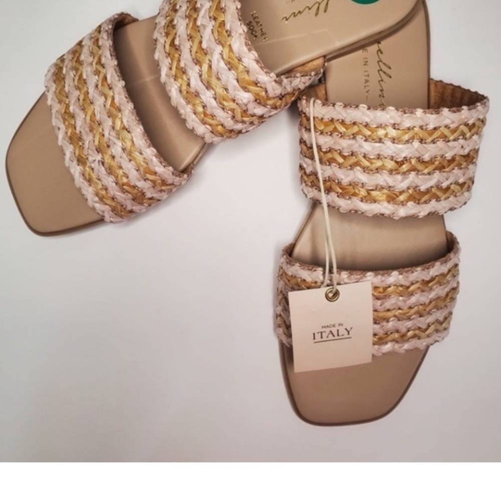 Avellini Made In Italy Woven Sandals Leather Sock NWT - Picture 2 of 7